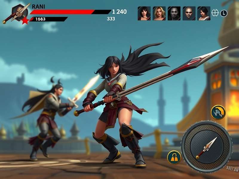 Rani S Mace Slayer gameplay screenshot showing combat